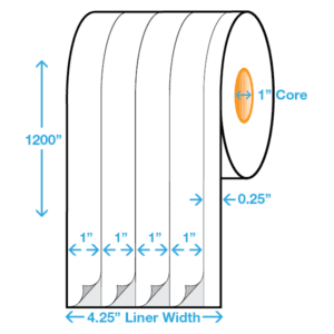 Epson C3500/C7500 Label, Inkjet Polypropylene, 1" x 4 Across, Rolls of 100 Feet - ICC Canada