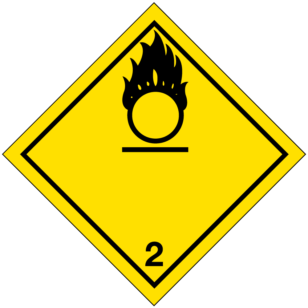 Hazard Class 2 2 Non Flammable Gas High Gloss Label Custom Icc