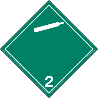 Hazard Class 2 2 Non Flammable Gas Permanent Self Stick Vinyl Non
