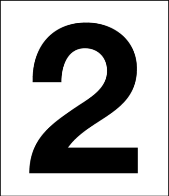 Number stickers