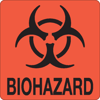 Biohazard Label 1.25