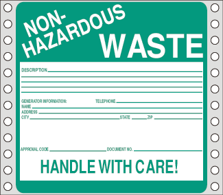 Non-Hazardous Waste Label, 6